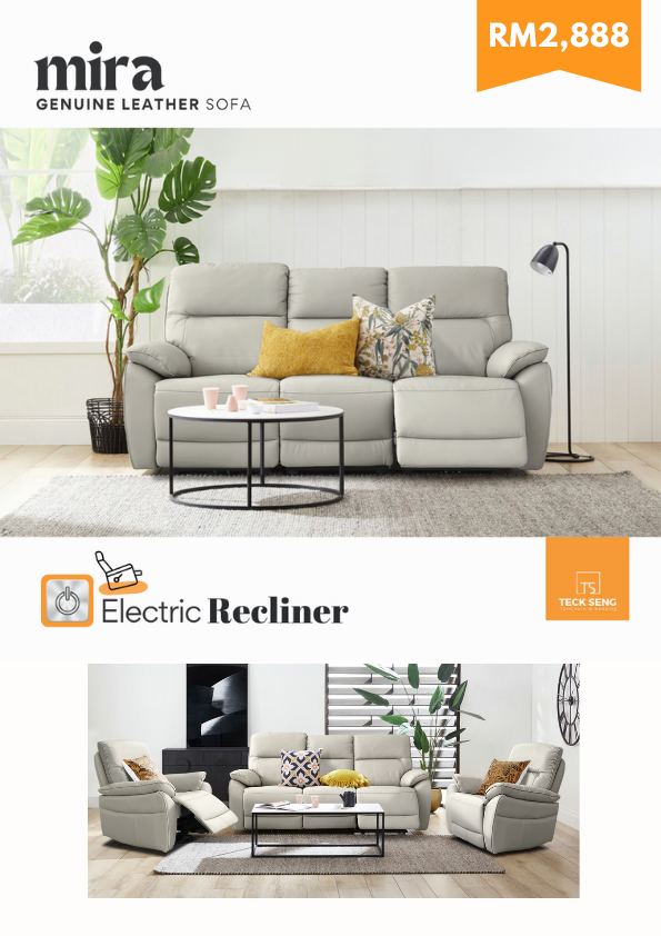 Mira Electric Full Recliner Sofa